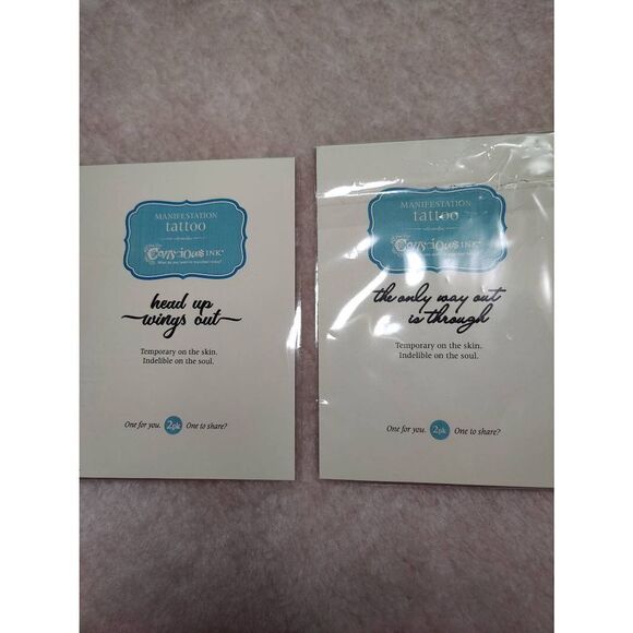 Conscious Ink Manifestation Temporary Tattoos (2) - Picture 3 of 3